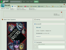 Tablet Screenshot of blu-red.deviantart.com