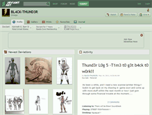 Tablet Screenshot of bl4ck-thund3r.deviantart.com