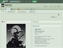 Tablet Screenshot of gilgamesho.deviantart.com