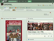 Tablet Screenshot of chaoscampus.deviantart.com