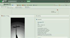 Desktop Screenshot of necrosis-777.deviantart.com