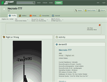 Tablet Screenshot of necrosis-777.deviantart.com