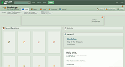 Desktop Screenshot of bluerefuge.deviantart.com
