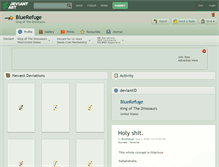 Tablet Screenshot of bluerefuge.deviantart.com