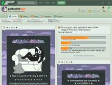 Tablet Screenshot of padfootlet.deviantart.com