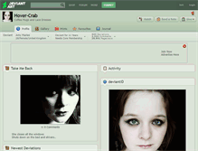 Tablet Screenshot of hover-crab.deviantart.com