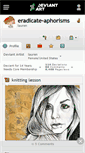 Mobile Screenshot of eradicate-aphorisms.deviantart.com