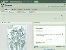 Tablet Screenshot of ebonylace.deviantart.com