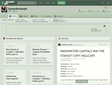 Tablet Screenshot of gynandromorph.deviantart.com
