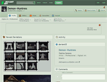 Tablet Screenshot of demon--huntress.deviantart.com