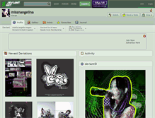 Tablet Screenshot of missnangelina.deviantart.com