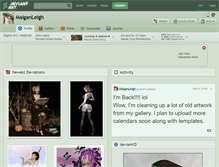 Tablet Screenshot of maiganleigh.deviantart.com