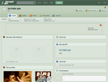 Tablet Screenshot of ko-hale-yes.deviantart.com