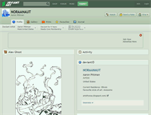 Tablet Screenshot of noraanaut.deviantart.com