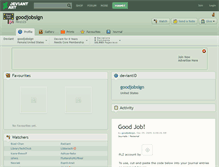 Tablet Screenshot of goodjobsign.deviantart.com