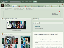 Tablet Screenshot of magicka.deviantart.com