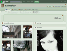 Tablet Screenshot of larrytheunicorn.deviantart.com