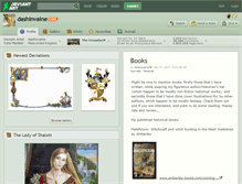 Tablet Screenshot of dashinvaine.deviantart.com