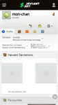 Mobile Screenshot of mon-chan.deviantart.com