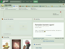 Tablet Screenshot of mon-chan.deviantart.com