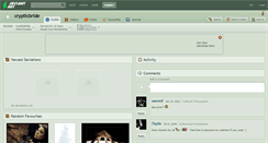 Desktop Screenshot of crypticbride.deviantart.com