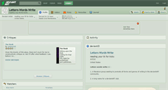 Desktop Screenshot of letters-words-write.deviantart.com