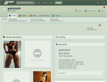 Tablet Screenshot of gothichick9.deviantart.com