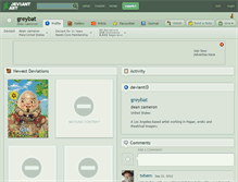 Tablet Screenshot of greybat.deviantart.com