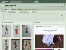 Tablet Screenshot of jessamyhairford.deviantart.com