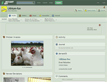 Tablet Screenshot of lithium-fun.deviantart.com
