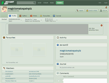 Tablet Screenshot of magictomatospainplz.deviantart.com