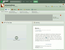 Tablet Screenshot of onlysometimes.deviantart.com