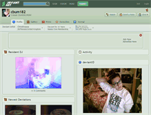 Tablet Screenshot of cbum182.deviantart.com