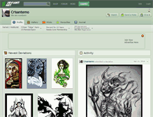 Tablet Screenshot of crisantemo.deviantart.com