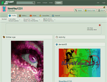 Tablet Screenshot of iloveyou1231.deviantart.com