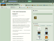 Tablet Screenshot of horsesdogstlkspirit.deviantart.com