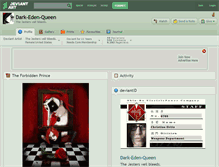 Tablet Screenshot of dark-eden-queen.deviantart.com