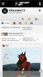 Mobile Screenshot of kitsunake13.deviantart.com