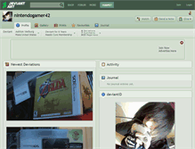 Tablet Screenshot of nintendogamer42.deviantart.com
