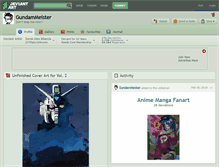 Tablet Screenshot of gundammeister.deviantart.com