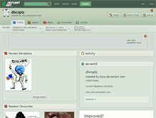 Tablet Screenshot of discoplz.deviantart.com