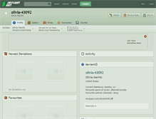 Tablet Screenshot of olivia-43092.deviantart.com