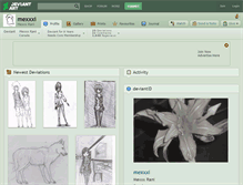 Tablet Screenshot of mexxxi.deviantart.com