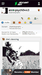 Mobile Screenshot of anni-psych0wx3.deviantart.com