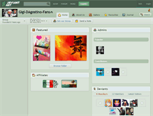 Tablet Screenshot of gigi-dagostino-fans.deviantart.com