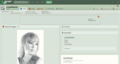 Desktop Screenshot of crysothemis.deviantart.com