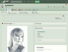 Tablet Screenshot of crysothemis.deviantart.com