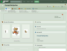 Tablet Screenshot of femaletailssprites.deviantart.com