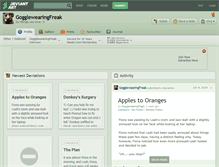 Tablet Screenshot of gogglewearingfreak.deviantart.com
