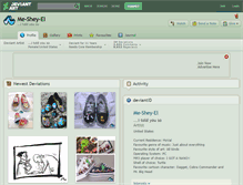 Tablet Screenshot of me-shey-el.deviantart.com